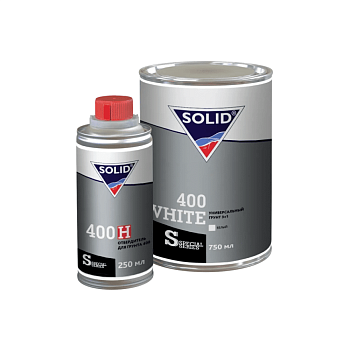 Грунт универсальный 3+1 SOLID 400 WHITE (750+250мл) , цвет: белый (в комп. с отвердит.)